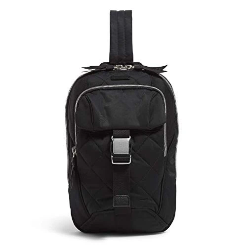 Vera Bradley Performance Twill Utility Sling Backpack, Black 1 Vera Bradley Performance Twill Utility Sling Backpack, Black
