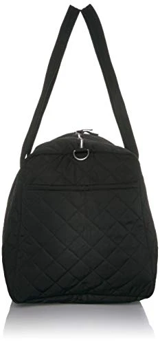 Vera Bradley Women's Performance Twill Large Travel Duffle Bag, Black, One Size 5 Vera Bradley Women's Performance Twill Large Travel Duffle Bag, Black, One Size - Image 5