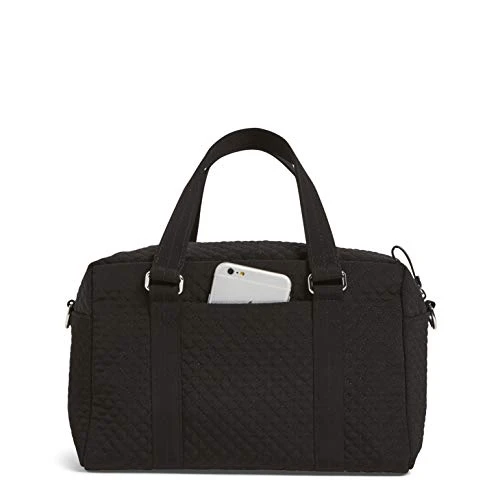 Vera Bradley Women's Microfiber 100 Handbag, Classic Black 4 Vera Bradley Women's Microfiber 100 Handbag, Classic Black - Image 4