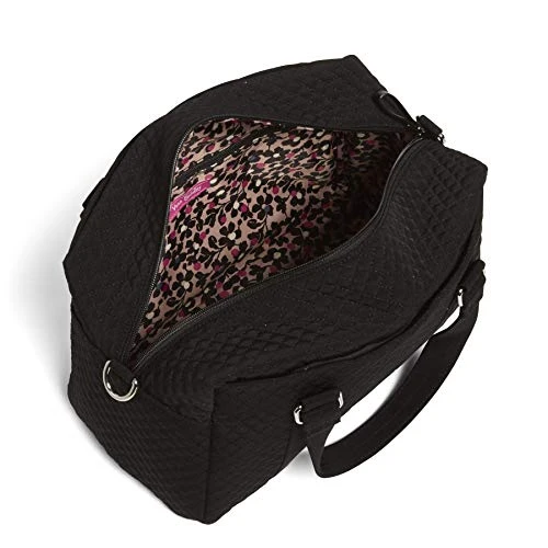 Vera Bradley Women's Microfiber 100 Handbag, Classic Black 3 Vera Bradley Women's Microfiber 100 Handbag, Classic Black - Image 3