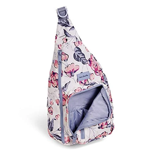 Vera Bradley Women's Recycled Lighten Up Reactive Sling Backpack, Hummingbird Blooms, One Size 2 Vera Bradley Women's Recycled Lighten Up Reactive Sling Backpack, Hummingbird Blooms, One Size - Image 2