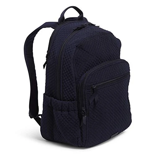 Vera Bradley Women's Microfiber Campus Backpack, Classic Navy, One Size 6 Vera Bradley Women's Microfiber Campus Backpack, Classic Navy, One Size - Image 6