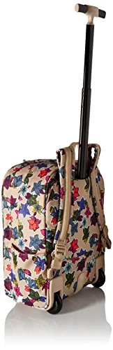 Vera Bradley Women's Lighten Up Rolling-Backpack, Falling Flowers Neutral 6 Vera Bradley Women's Lighten Up Rolling-Backpack, Falling Flowers Neutral - Image 6