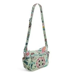 Vera Bradley Iconic On The Go Crossbody, Signature Cotton, Mint Flowers -Vera Bradley 419dq5cvoHL