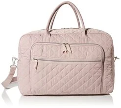 Vera Bradley Performance Twill Grand Weekender Travel Bag, Dover Mauve