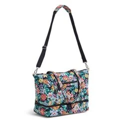 Vera Bradley Signature Cotton Deluxe Tote Travel Bag, Happy Blooms -Vera Bradley 41AYS9cJqSL
