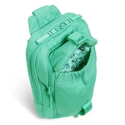 Vera Bradley Utility Sling Backpack, Turquoise Sky-Recycled Cotton -Vera Bradley 41BPJcPoW8S