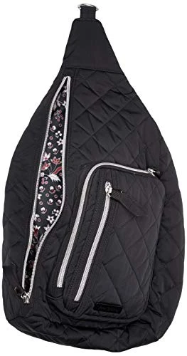 Vera Bradley Women's Performance Twill Sling Backpack, Black, One Size 3 Vera Bradley Women's Performance Twill Sling Backpack, Black, One Size - Image 3