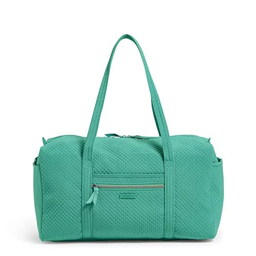 Vera Bradley Women's Duffle Microfiber Large Duffel Travel Bag, Peacock Blue, One Size 1 Vera Bradley Women's Duffle Microfiber Large Duffel Travel Bag, Peacock Blue, One Size