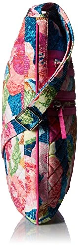Vera Bradley Iconic Triple Zip Hipster Crossbody, Signature Cotton, Superbloom 4 Vera Bradley Iconic Triple Zip Hipster Crossbody, Signature Cotton, Superbloom - Image 4