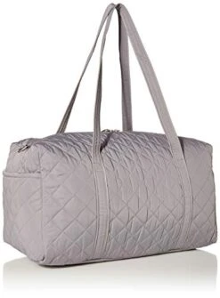 Vera Bradley Women's Performance Twill Medium Travel Duffle Bag, Tranquil Gray, One Size 11 Vera Bradley Women's Performance Twill Medium Travel Duffle Bag, Tranquil Gray, One Size -Vera Bradley 41Fy7KjivVL