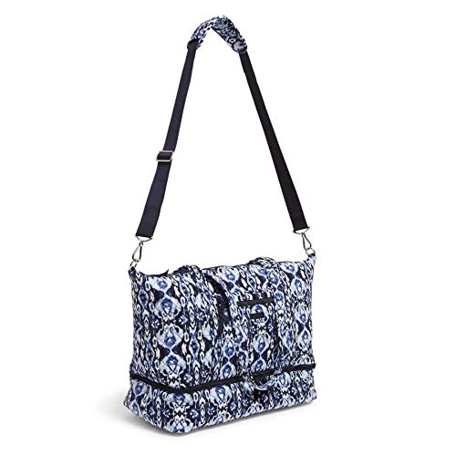 Vera Bradley Cotton Deluxe Tote Travel Bag, Ikat Island 3 Vera Bradley Cotton Deluxe Tote Travel Bag, Ikat Island - Image 3