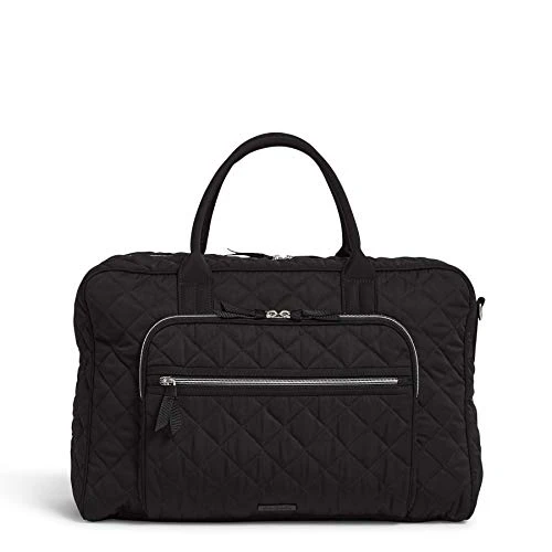 Vera Bradley Women's Performance Twill Lay Flat Weekender Travel Bag, Black, One Size 1 Vera Bradley Women's Performance Twill Lay Flat Weekender Travel Bag, Black, One Size