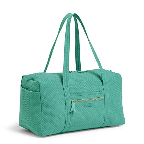 Vera Bradley Women's Duffle Microfiber Large Duffel Travel Bag, Peacock Blue, One Size 4 Vera Bradley Women's Duffle Microfiber Large Duffel Travel Bag, Peacock Blue, One Size - Image 4