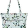 Vera Bradley Performance Twill Small Vera Tote Bag, Seawater Blooms