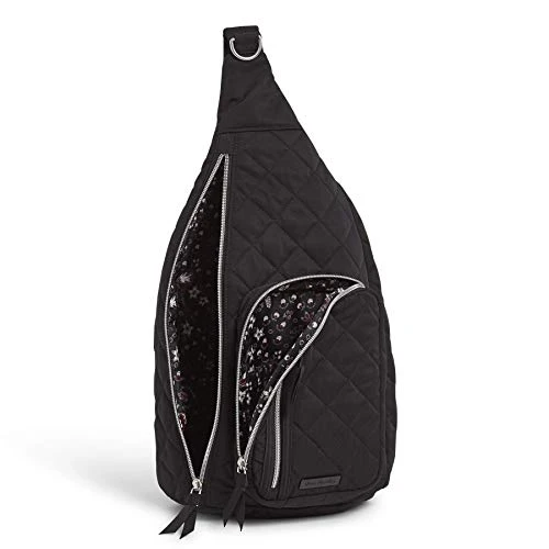 Vera Bradley Women's Performance Twill Sling Backpack, Black, One Size 4 Vera Bradley Women's Performance Twill Sling Backpack, Black, One Size - Image 4