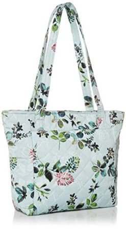 Vera Bradley Performance Twill Small Vera Tote Bag, Seawater Blooms 11 Vera Bradley Performance Twill Small Vera Tote Bag, Seawater Blooms -Vera Bradley 41XEWDXMBlL