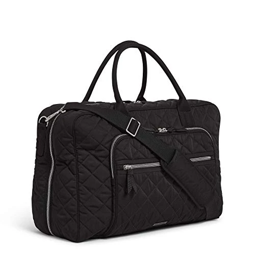 Vera Bradley Women's Performance Twill Lay Flat Weekender Travel Bag, Black, One Size 2 Vera Bradley Women's Performance Twill Lay Flat Weekender Travel Bag, Black, One Size - Image 2