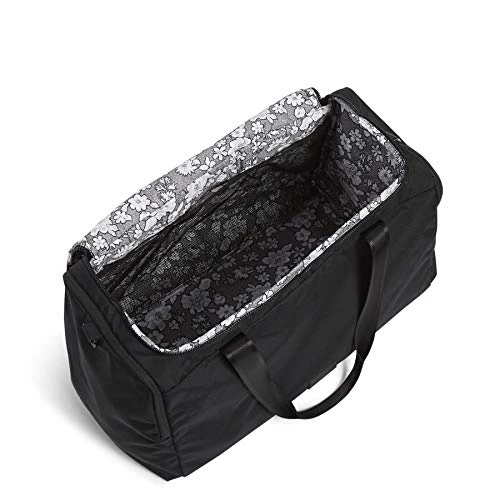 Vera Bradley Women's Recycled Lighten Up Reactive Travel Duffle Bag, Black, One Size 5 Vera Bradley Women's Recycled Lighten Up Reactive Travel Duffle Bag, Black, One Size - Image 5