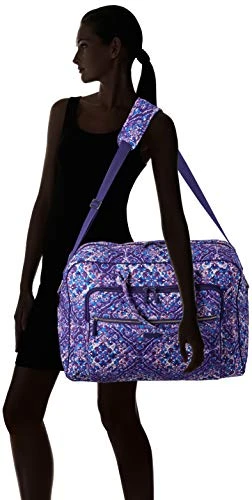 Vera Bradley Women's Signature Cotton Grand Weekender Travel Bag, Regal Rosette, One Size 2 Vera Bradley Women's Signature Cotton Grand Weekender Travel Bag, Regal Rosette, One Size - Image 2