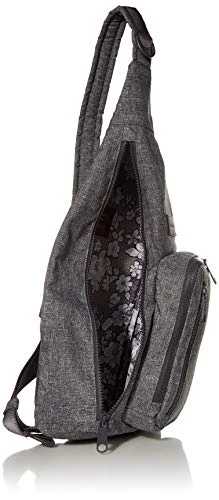 Vera Bradley Women's Recycled Lighten Up Reactive Sling Backpack, Gray Heather, One Size 4 Vera Bradley Women's Recycled Lighten Up Reactive Sling Backpack, Gray Heather, One Size - Image 4