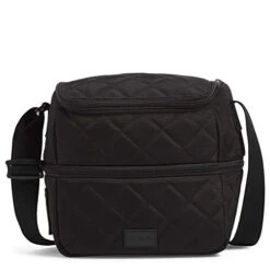 Vera Bradley 34 Vera Bradley Womens Medical Professional Cooler Lunch Bag, Black, One Size US