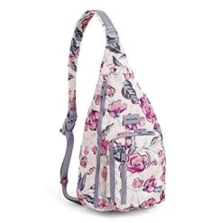 Vera Bradley Women's Recycled Lighten Up Reactive Sling Backpack, Hummingbird Blooms, One Size 5 Vera Bradley Women's Recycled Lighten Up Reactive Sling Backpack, Hummingbird Blooms, One Size -Vera Bradley 41iBDNP7w7L