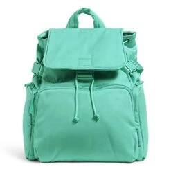Vera Bradley Utility Backpack, Turquoise Sky-Recycled Cotton
