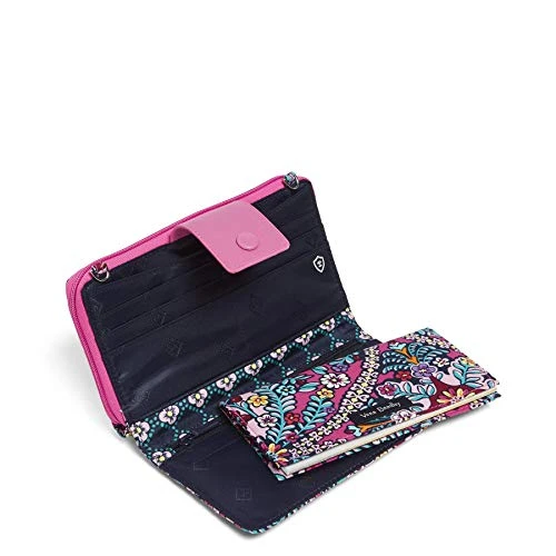 Vera Bradley Iconic Deluxe All Together Crossbody, Signature Cotton, Kaleidoscope 4 Vera Bradley Iconic Deluxe All Together Crossbody, Signature Cotton, Kaleidoscope - Image 4