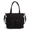 Vera Bradley Utility Tote Bag, Black-Recycled Cotton