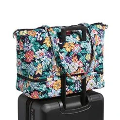 Vera Bradley Signature Cotton Deluxe Tote Travel Bag, Happy Blooms -Vera Bradley 511REPji7 L