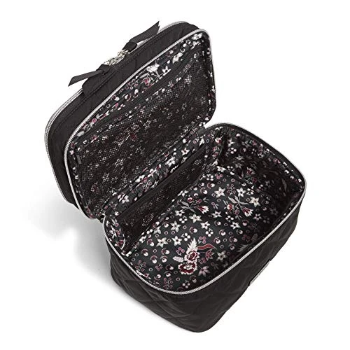 Vera Bradley Women's Organizer Vera Bradley Women S Performance Twill Brush Up Cosmetic Makeup Case Black One Size, Black, One Size US 2 Vera Bradley Women's Organizer Vera Bradley Women S Performance Twill Brush Up Cosmetic Makeup Case Black One Size, Black, One Size US - Image 2
