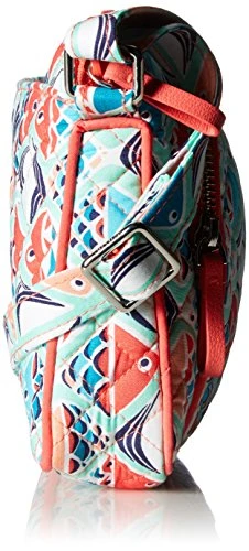 Vera Bradley Iconic RFID Little Hipster Crossbody, Signature Cotton, Go Fish 4 Vera Bradley Iconic RFID Little Hipster Crossbody, Signature Cotton, Go Fish - Image 4
