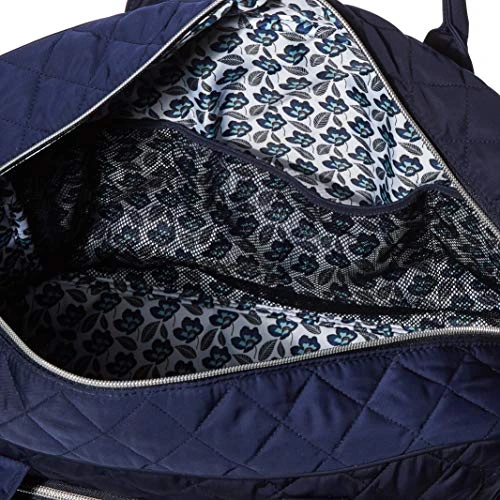 Vera Bradley Women's Performance Twill Weekender Travel Bag, Classic Navy, One Size 3 Vera Bradley Women's Performance Twill Weekender Travel Bag, Classic Navy, One Size - Image 3