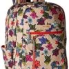 Vera Bradley Women's Lighten Up Rolling-Backpack, Falling Flowers Neutral