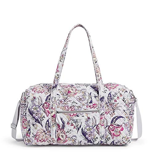 Vera Bradley Women's Cotton Large Travel Duffel Bag, Hummingbird Park, One Size 1 Vera Bradley Women's Cotton Large Travel Duffel Bag, Hummingbird Park, One Size