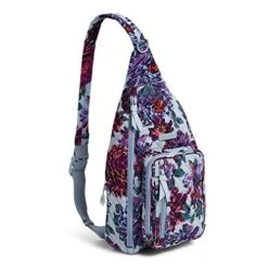 Vera Bradley Women's Cotton Medium Sling Backpack, Neon Blooms, One Size 5 Vera Bradley Women's Cotton Medium Sling Backpack, Neon Blooms, One Size -Vera Bradley 514Y927fUbL