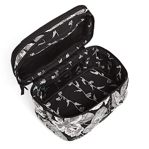 Vera Bradley Cotton Brush Up Cosmetic Makeup Organizer Case, Bedford Blooms 2 Vera Bradley Cotton Brush Up Cosmetic Makeup Organizer Case, Bedford Blooms - Image 2