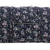 Vera Bradley Iconic Large Travel Duffel In Holiday Owls, Signature Cotton