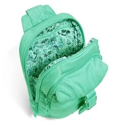Vera Bradley Utility Sling Backpack, Turquoise Sky-Recycled Cotton -Vera Bradley 51EUl3KI6jS