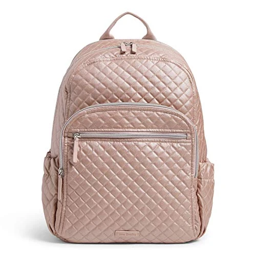 Vera Bradley Women's Signature Cotton Campus Backpack, Rose Quartz, One Size 1 Vera Bradley Women's Signature Cotton Campus Backpack, Rose Quartz, One Size