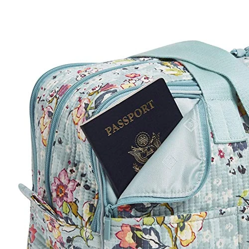 Vera Bradley Cotton Deluxe Weekender Travel Bag, Floating Garden 3 Vera Bradley Cotton Deluxe Weekender Travel Bag, Floating Garden - Image 3