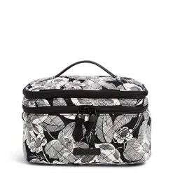 Vera Bradley Cotton Brush Up Cosmetic Makeup Organizer Case, Bedford Blooms