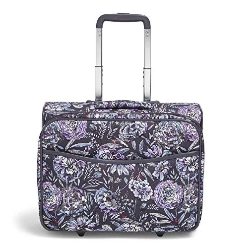 Vera Bradley Women's Softside Rolling Work Bag, Lavender Bouquet 1 Vera Bradley Women's Softside Rolling Work Bag, Lavender Bouquet