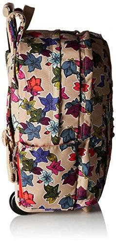 Vera Bradley Women's Lighten Up Rolling-Backpack, Falling Flowers Neutral 5 Vera Bradley Women's Lighten Up Rolling-Backpack, Falling Flowers Neutral - Image 5