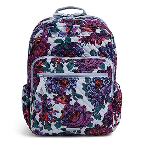 Vera Bradley Signature Cotton XL Campus Backpack, Neon Blooms 1 Vera Bradley Signature Cotton XL Campus Backpack, Neon Blooms