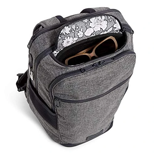Vera Bradley Women's Recycled Lighten Up Reactive Journey Backpack, Gray Heather, One Size 5 Vera Bradley Women's Recycled Lighten Up Reactive Journey Backpack, Gray Heather, One Size - Image 5