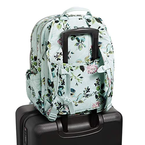 Vera Bradley Performance Twill XL Campus Backpack, Seawater Blooms 5 Vera Bradley Performance Twill XL Campus Backpack, Seawater Blooms - Image 5