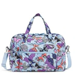 Vera Bradley Women's Weekender Travel Bag, Butterfly By-Recycled Cotton, One Size