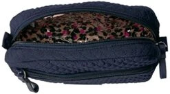 Vera Bradley Microfiber Medium Cosmetic Makeup Organizer Bag, Navy -Vera Bradley 51LBOIbzvuL